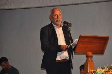 Lección escolar en el pregón de San Roque (Foto TF)